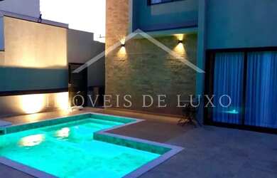 Imagem: A casa em condomínio possui 3 Dormitórios, 5 Banheiros, 4