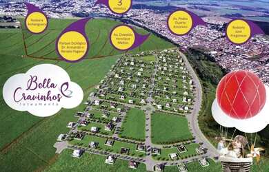 Imagem: O terreno possui 200m² de Área e está localizado em Cravinhos