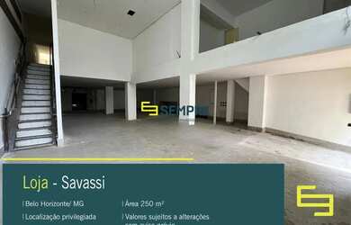 Imagem: O depósito possui 250m² de Área e está localizado em Savassi