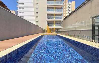 Imagem: O apartamento possui 1 Dormitório, 1 Banheiro, 1 Vaga na garagem