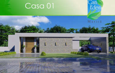 Imagem: A casa em condomínio possui 3 Dormitórios, 3 Banheiros, 2