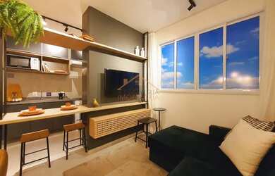 Imagem: O apartamento possui 2 Dormitórios, 1 Banheiro, 1 Vaga na garagem