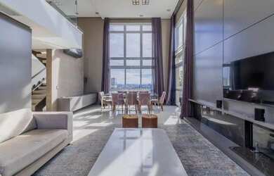 Imagem: O apartamento na cobertura possui 3 Dormitórios, 5 Banheiros