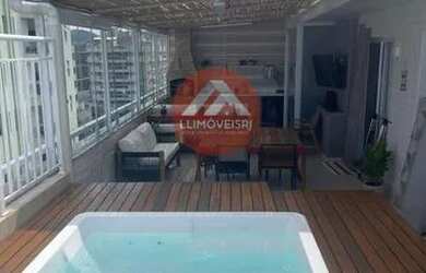 Imagem: O apartamento na cobertura possui 2 Dormitórios, 3 Banheiros