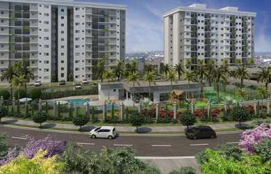 Imagem: O apartamento possui 2 Dormitórios, 1 Banheiro, 1 Vaga na garagem