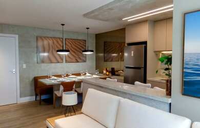 Imagem: O apartamento possui 2 Dormitórios, 2 Banheiros, 1 Vaga na