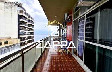 Imagem 4: Quadra da praia de Copacabana com varandão e vista mar