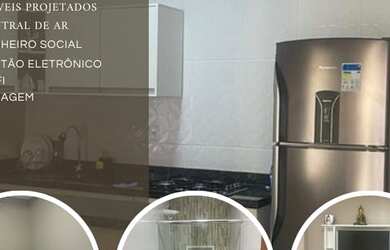 Imagem: O apartamento para alugar possui 1 Dormitório, 1 Banheiro e