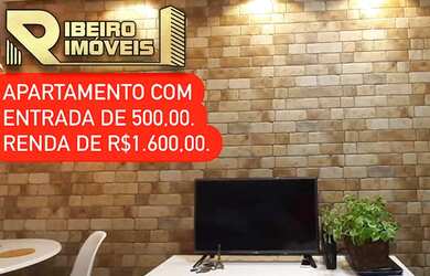 Imagem: O apartamento possui 2 Dormitórios, 1 Banheiro, 1 Vaga na garagem