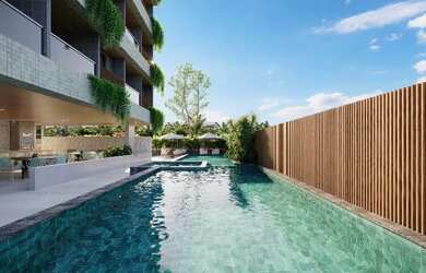 Imagem: O apartamento possui 1 Dormitório, 1 Banheiro, 1 Vaga na garagem