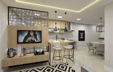 Imagem: O apartamento possui 2 Dormitórios, 2 Banheiros, 1 Vaga na