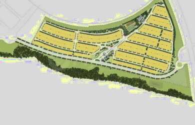 Imagem: O terreno possui 420m² de Área e está localizado em Terras