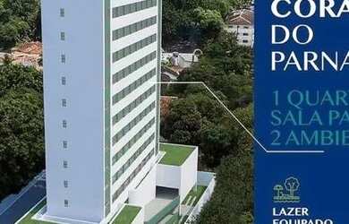 Imagem: O apartamento possui 1 Dormitório, 1 Banheiro, 1 Vaga na garagem