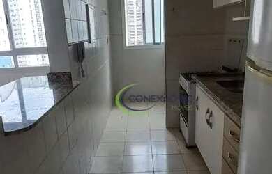 Imagem: O apartamento possui 1 Dormitório, 1 Banheiro, 1 Vaga na garagem