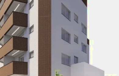 Imagem: O apartamento possui 2 Dormitórios, 1 Banheiro, 1 Vaga na garagem