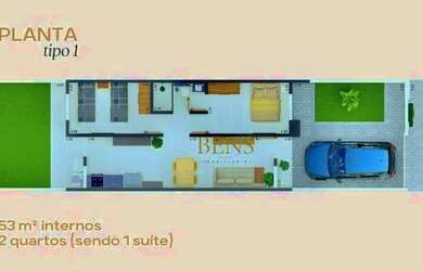 Imagem 3: Casa com 2 dormitórios à venda por R$ 175.000,00 - Serrotão - Campina...