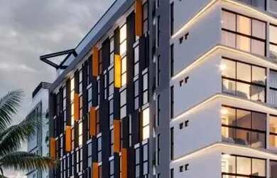 Imagem: O apartamento possui 1 Dormitório, 1 Banheiro, 1 Vaga na garagem