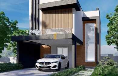 Imagem: A casa possui 3 Dormitórios, 3 Banheiros, 2 Vagas na garagem