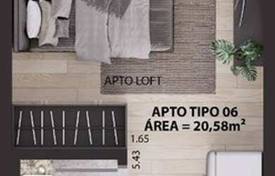 Imagem 3: Apartamento com 1 dormitório à venda, 27 m² por R$ 199.000,00 - Tambauzinho...