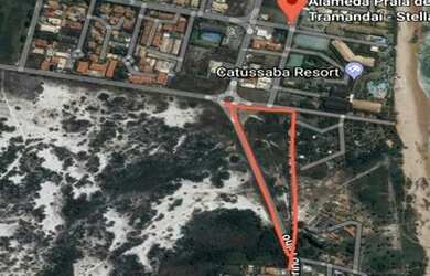 Imagem: O terreno possui 21.000m² de Área e está localizado em Itapuã