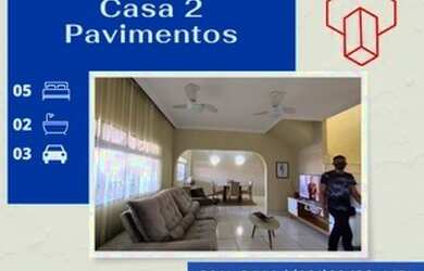 Imagem: A casa possui 5 Dormitórios, 2 Banheiros, 3 Vagas na garagem