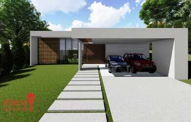 Imagem: A casa em condomínio possui 3 Dormitórios, 2 Banheiros, 2