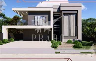 Imagem: A casa possui 4 Dormitórios, 4 Banheiros, 4 Vagas na garagem