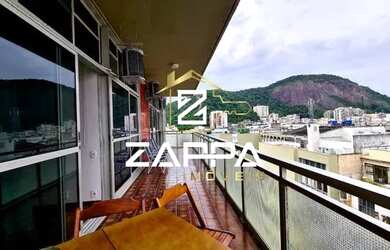 Imagem 6: Quadra da praia de Copacabana com varandão e vista mar