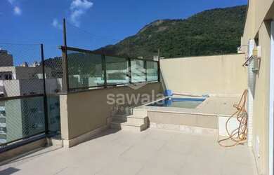 Imagem: O apartamento na cobertura possui 3 Dormitórios, 3 Banheiros