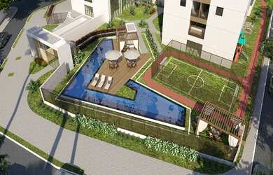 Imagem: O apartamento possui 2 Dormitórios, 2 Banheiros, 1 Vaga na