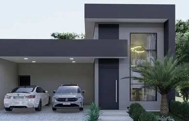 Imagem: A casa em condomínio possui 3 Dormitórios, 3 Banheiros, 4