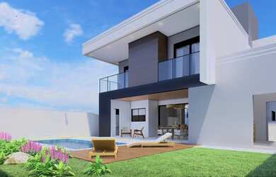 Imagem 2: Urbanova, sobrado novo com 4 suites e piscina / Aceita permuta