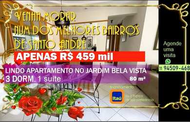 Imagem: O apartamento possui 3 Dormitórios, 2 Banheiros, 1 Vaga na