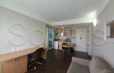 Imagem: O studio possui 1 Dormitório, 1 Banheiro, 1 Vaga na garagem