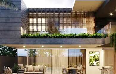 Imagem: A casa em condomínio possui 4 Dormitórios, 5 Banheiros, 4