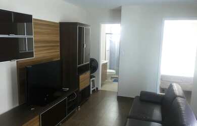 Imagem: O studio possui 1 Dormitório, 1 Banheiro, 1 Vaga na garagem