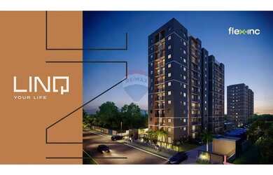 Imagem: O apartamento possui 2 Dormitórios, 1 Banheiro, 1 Vaga na garagem