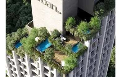 Imagem: O apartamento na cobertura possui 3 Dormitórios, 4 Banheiros