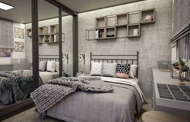 Imagem: O apartamento possui 2 Dormitórios, 1 Banheiro, 45m² de Área