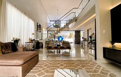 Imagem: A casa em condomínio possui 3 Dormitórios, 5 Banheiros, 4