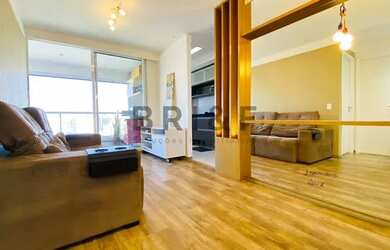 Imagem: O apartamento possui 1 Dormitório, 1 Banheiro, 1 Vaga na garagem