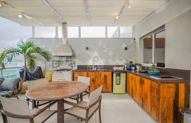 Imagem: O apartamento na cobertura possui 3 Dormitórios, 3 Banheiros