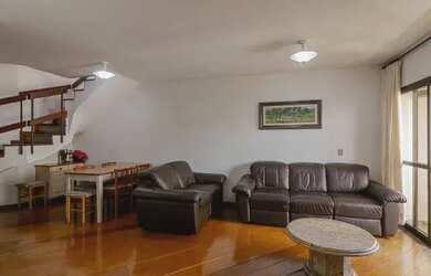 Imagem: O apartamento na cobertura possui 3 Dormitórios, 5 Banheiros