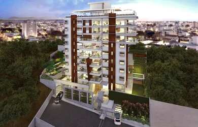 Imagem: O apartamento na cobertura possui 3 Dormitórios, 5 Banheiros