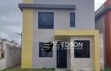 Imagem: A casa em condomínio possui 4 Dormitórios, 3 Banheiros, 2