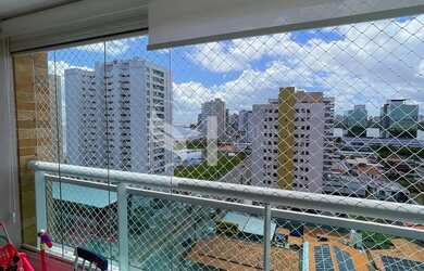 Imagem: O apartamento possui 1 Dormitório, 1 Banheiro, 1 Vaga na garagem