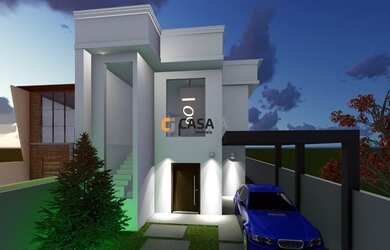 Imagem: A casa possui 3 Dormitórios, 2 Banheiros, 1 Vaga na garagem