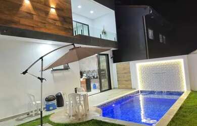 Imagem 5: Linda Casa em condomínio fechado na Ponta Negra/Tarumã Mobiliada Porteira...