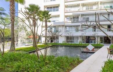 Imagem: O apartamento possui 1 Dormitório, 1 Banheiro, 2 Vagas na garagem