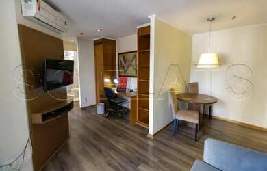 Imagem: O studio possui 2 Dormitórios, 1 Banheiro, 1 Vaga na garagem